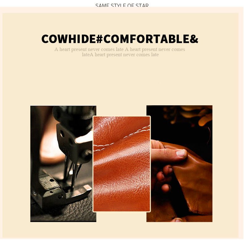 Thumbnail: Oil Wax Cowhide Genuine Leather Crossbody Small Bag for Women Fashionable Versat