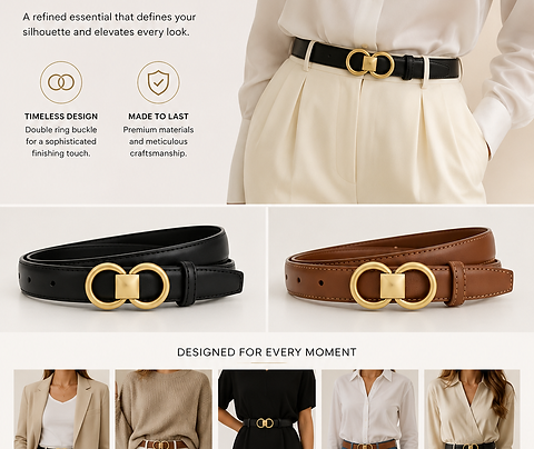 The Aurelia Double Ring Belt