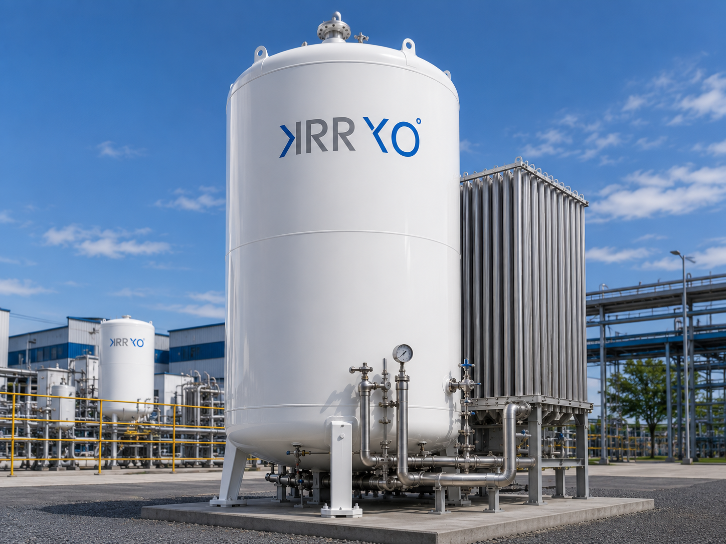Vacuum-Insulated Vertical Storage Tanks