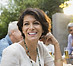 Woman at Party with Friends