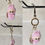 Thumbnail: Fuzzy LBB Key-chain in Pink with Gemstone
