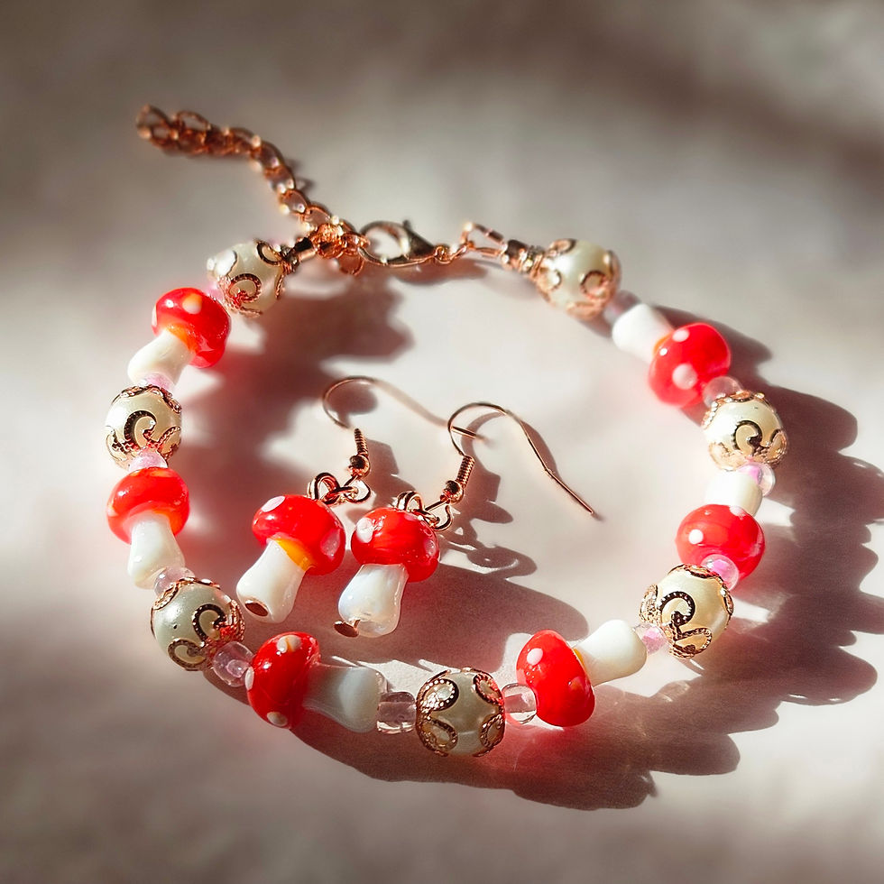 Thumbnail: Lampwork Toadstool Set