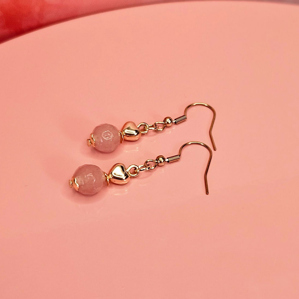 Thumbnail: Rose Gold Earrings Drop (select pair)