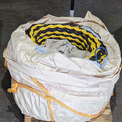 Tiger On Ropes Course TIGER ROPE 8 STD 24MMX220M YEL/BLK - BF 9.9 Tn | MarlinSpike Rope