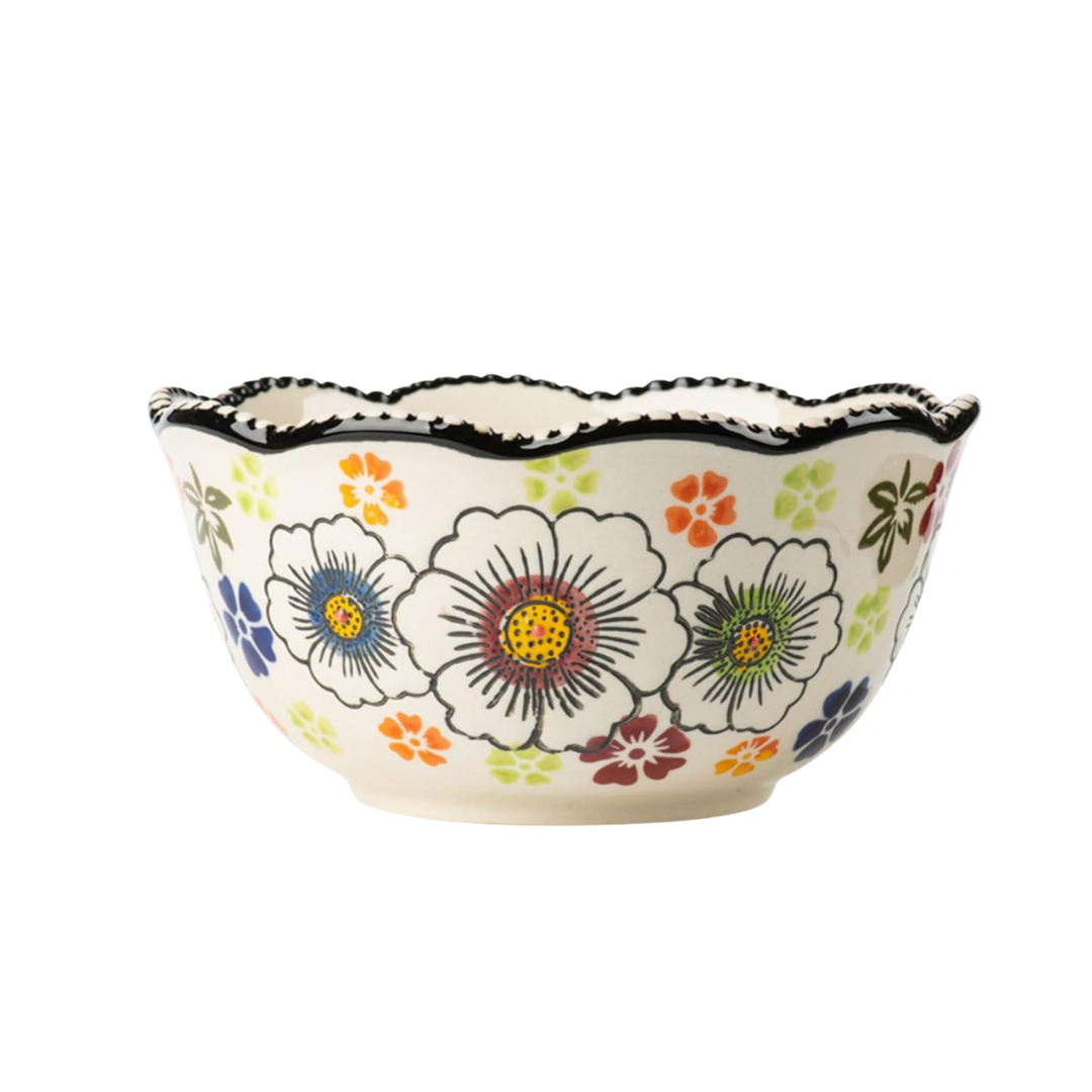 Floral Porcelain Bowl Candle