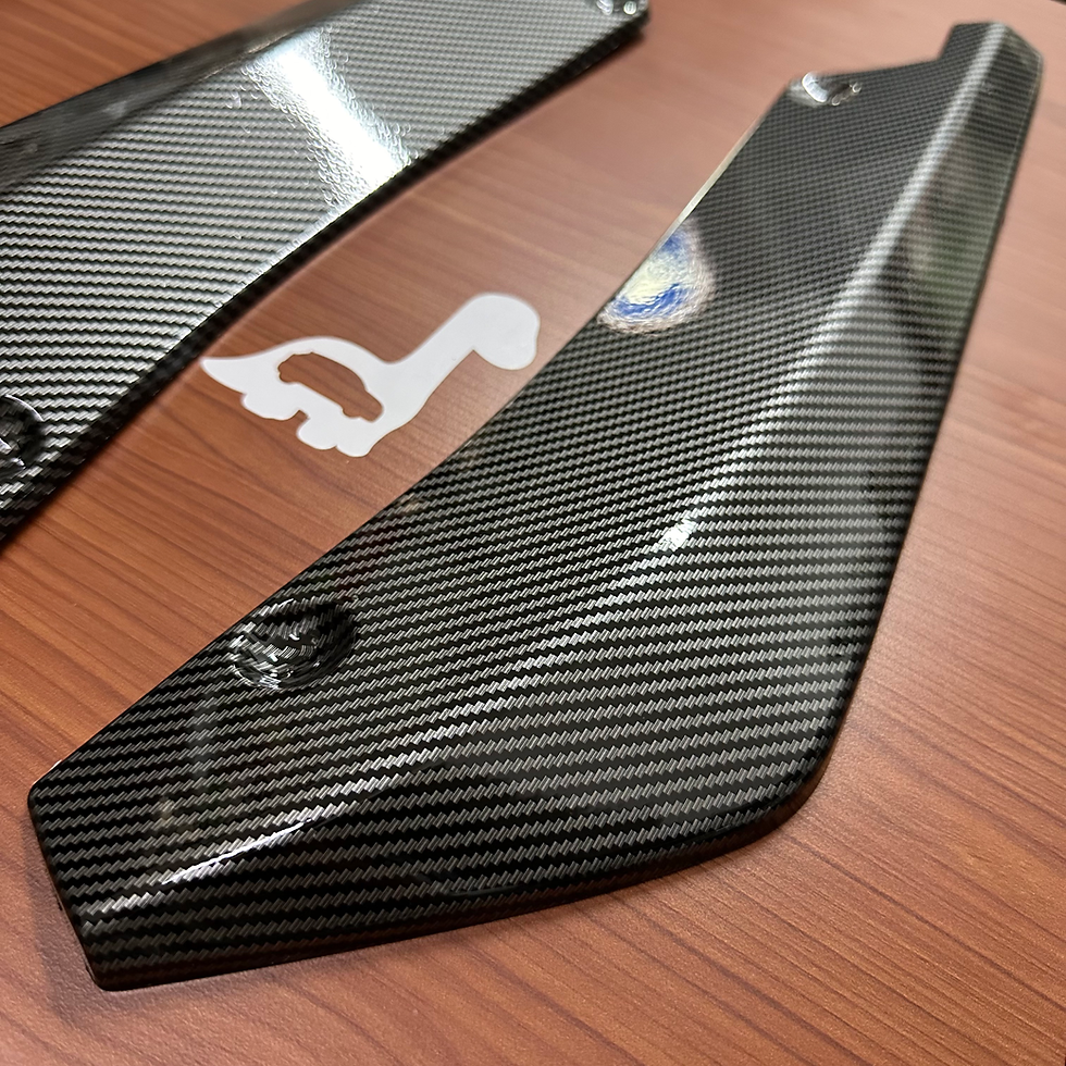 Miniatura: Par de splitters traseros en carbono
