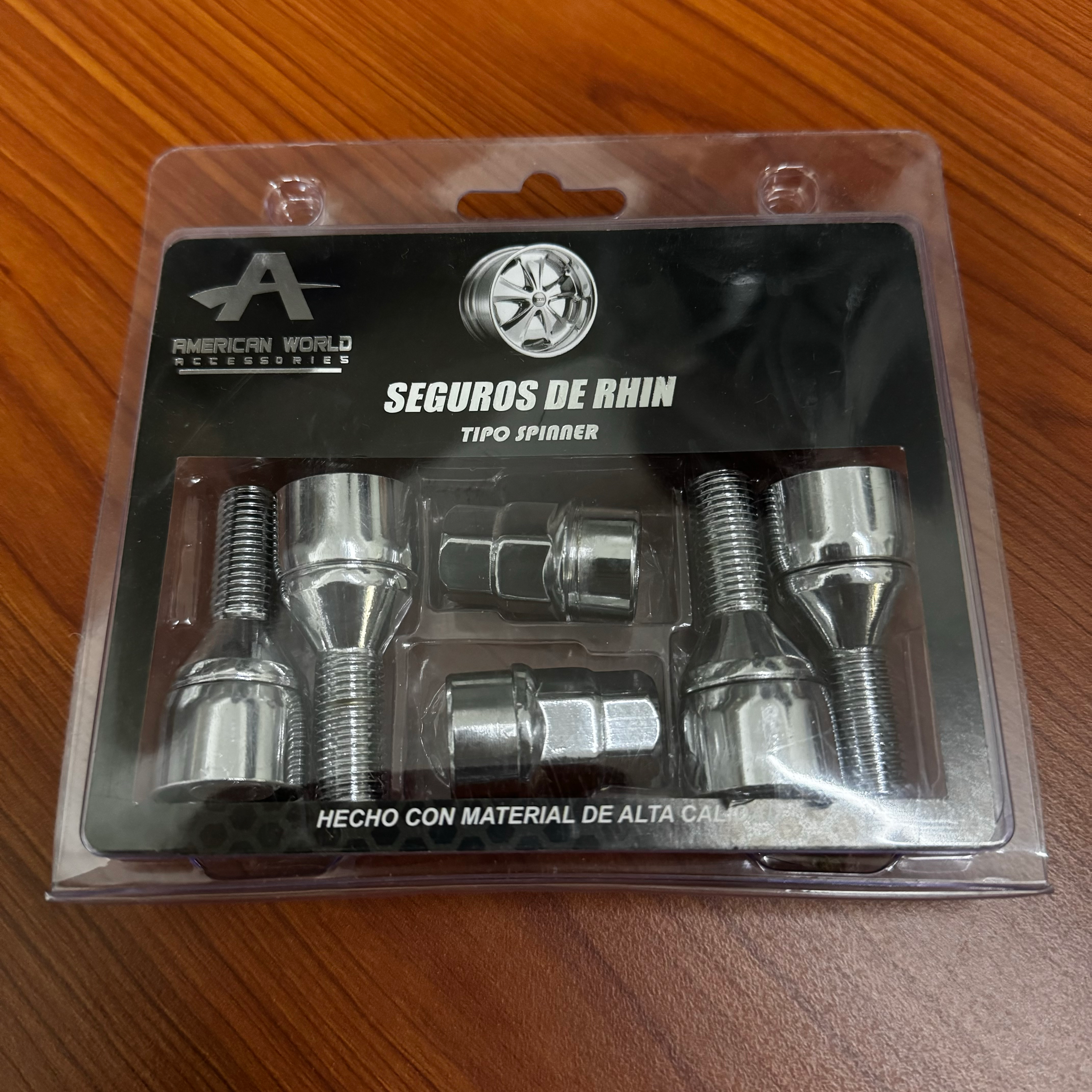 Juego de birlos de seguridad para auto
