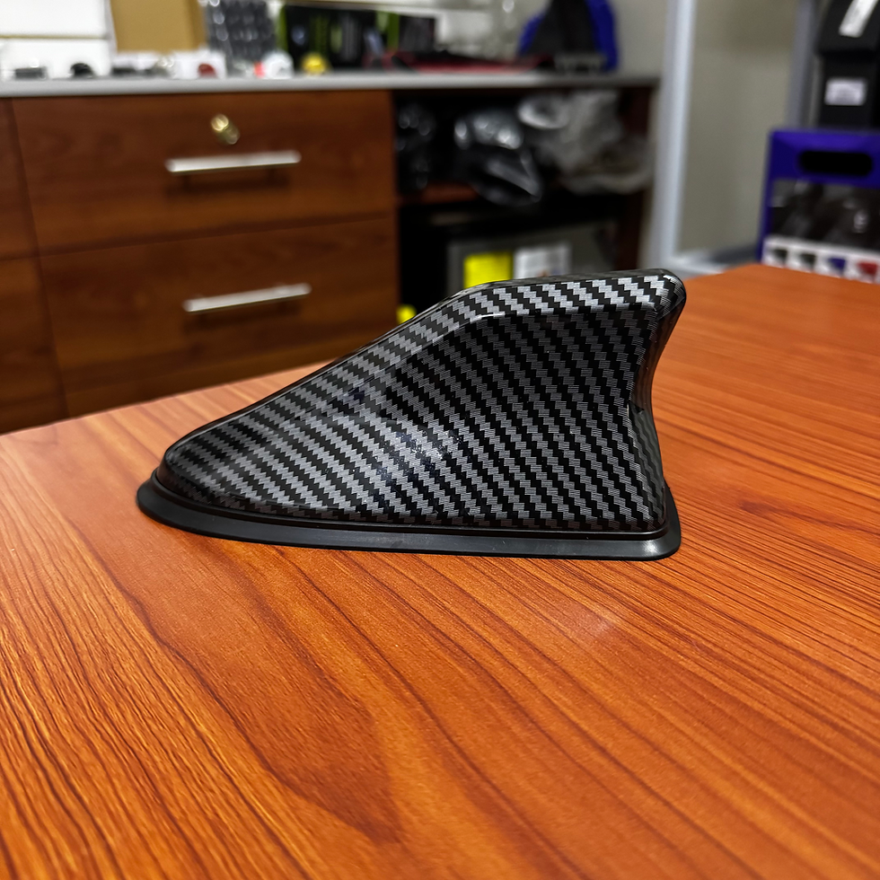 Miniatura: Antena para auto tipo tiburón acabado carbón 