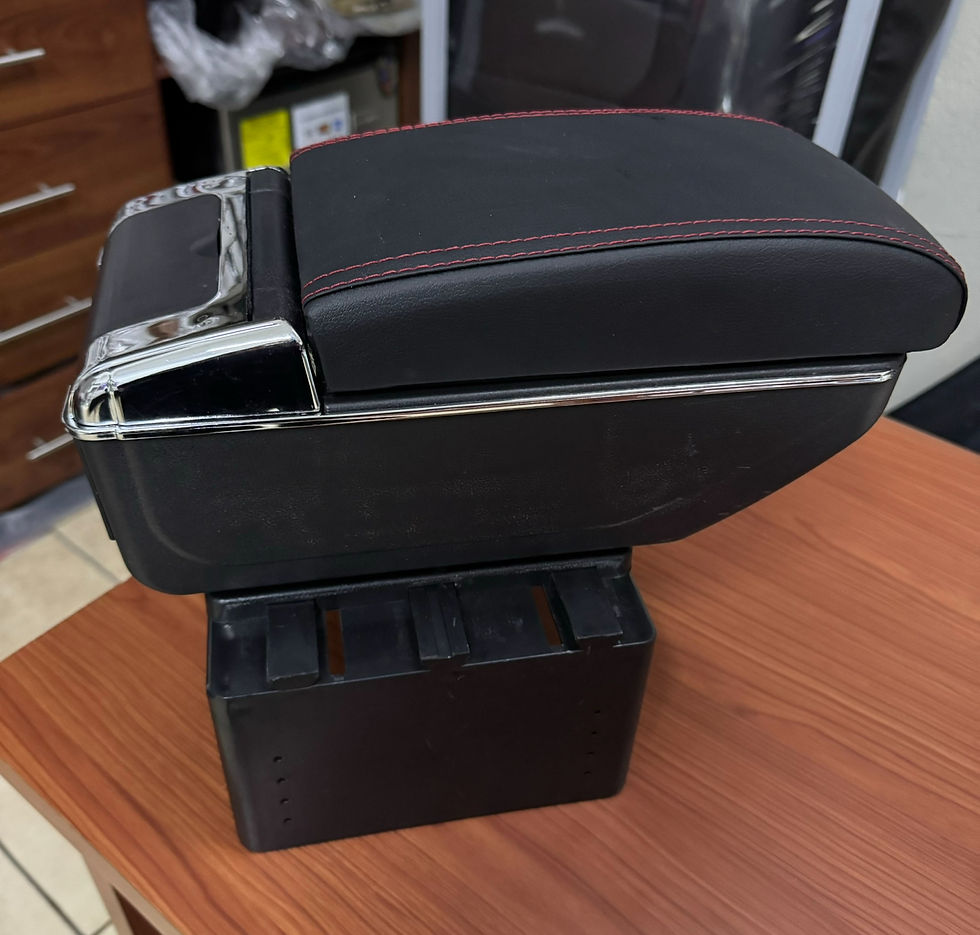 Miniatura: Descansabrazo universal en color negro con puertos USB