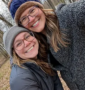 Meg and Jill, hosts of the Rooted & Rehumanizing Retreat in Fremont, Michigan