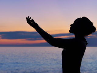 A woman embracing the quiet magic of the moment