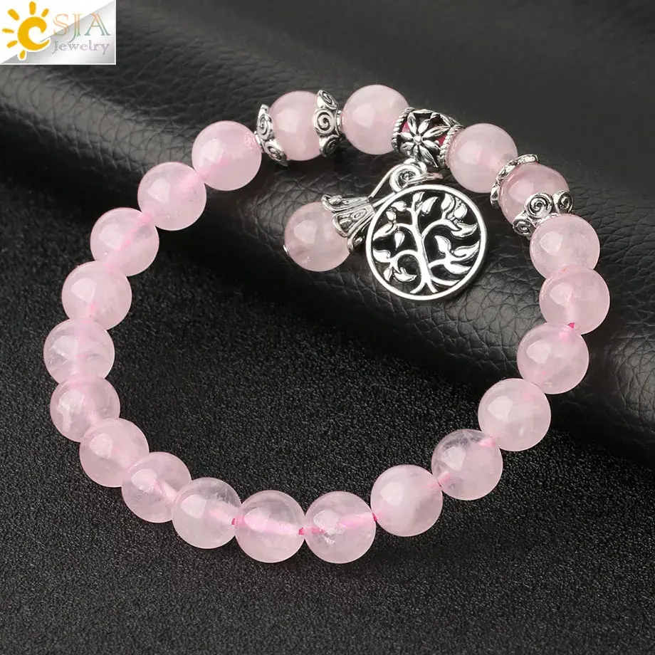 Thumbnail: Natural Stone Bracelet Amethysts Crystal Bracelets