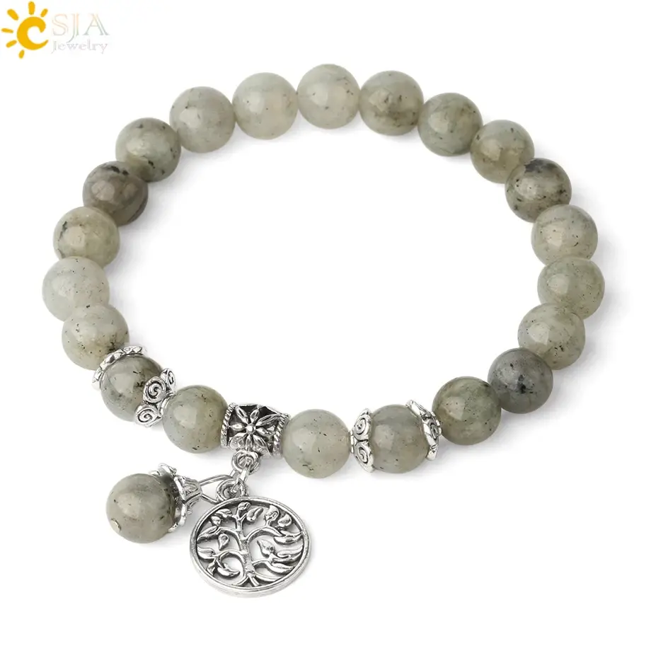 Thumbnail: Natural Stone Bracelet Amethysts Crystal Bracelets