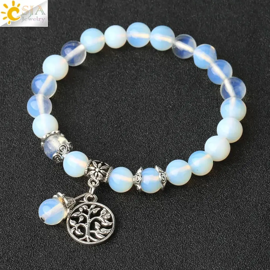 Thumbnail: Natural Stone Bracelet Amethysts Crystal Bracelets