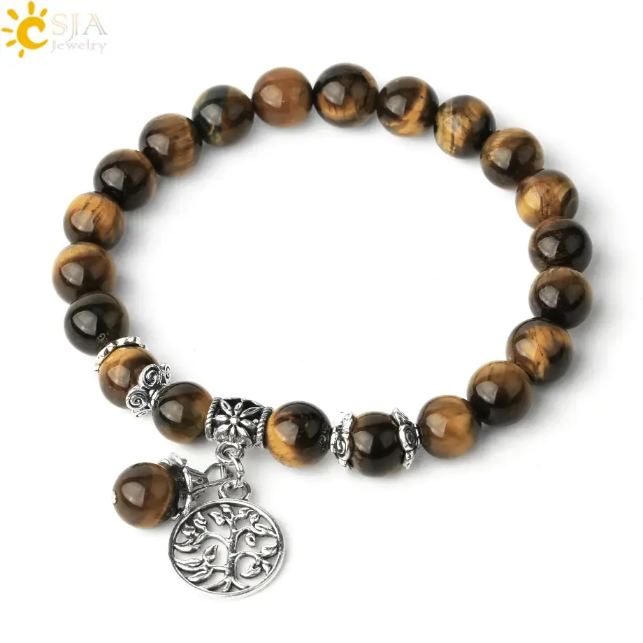 Thumbnail: Natural Stone Bracelet Amethysts Crystal Bracelets
