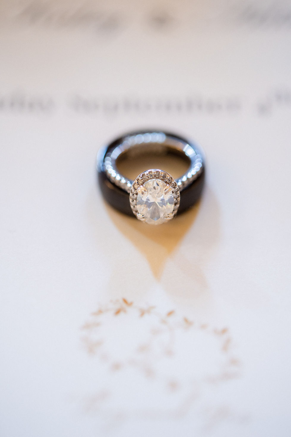engagement wedding ring for Paris wedding at Shangri La