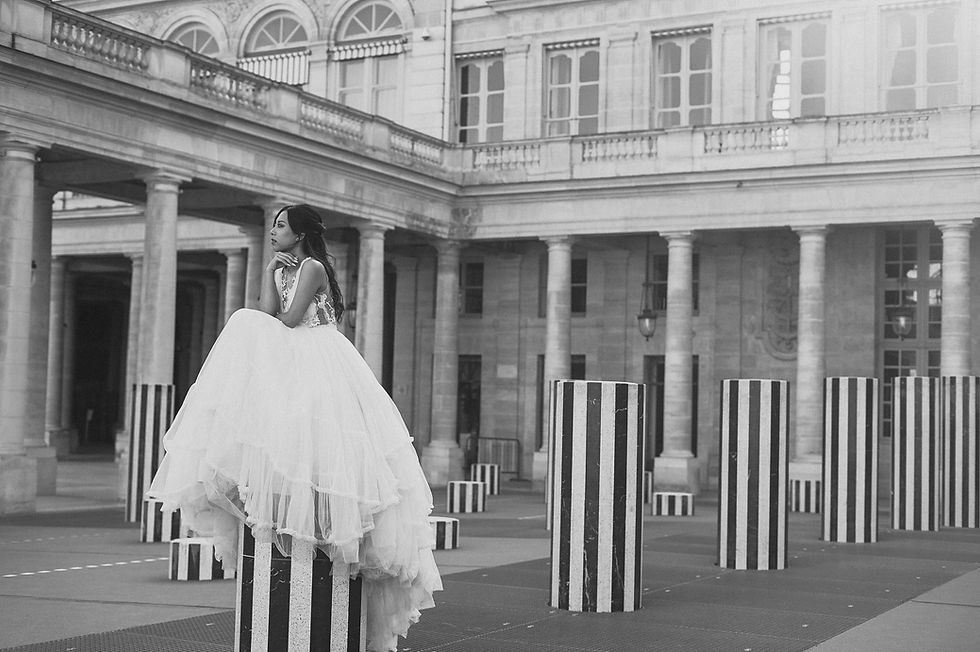 Pre Wedding Photos in Paris at palais royal