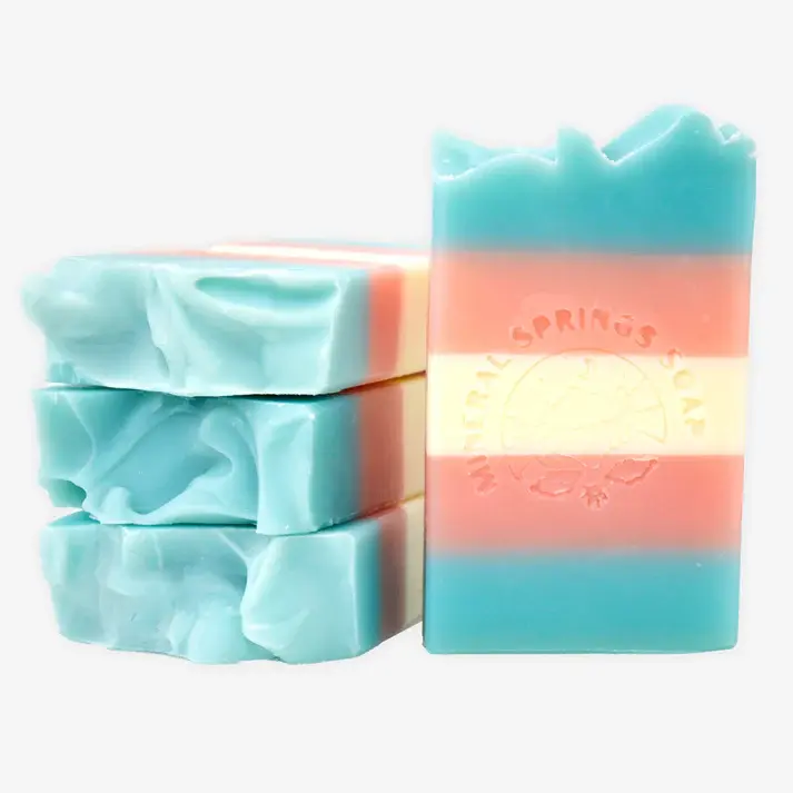 Thumbnail: Trans Pride Frosted Lavender & Sage Handcrafted Soap