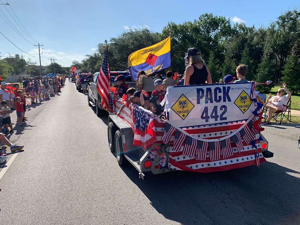 Pack 442 celebrating the 250 Anniversary of our Country