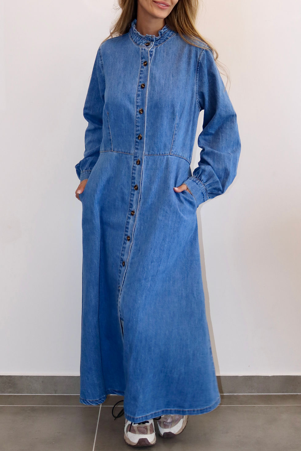 ELIA Robe Jeans – Denim chic intemporel