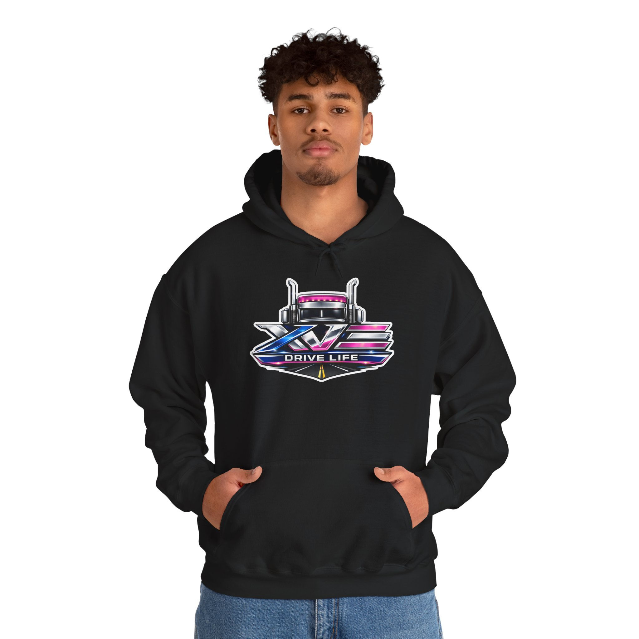 XV3 Drive Life Pink Original Hoodie