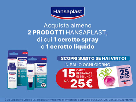 Concorso a premi Hansaplast in Esselunga 2026