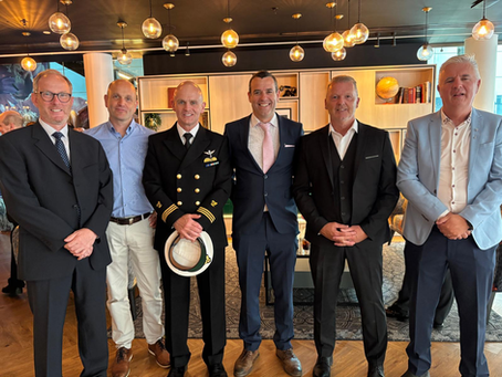 Rescue 115 Crew and Engineers LtoR Captain Rob Goodbody, Engineer Boudewijn de Swart, Winchman Jim O'Neill (Award Recipient), Captain Paraic Slattery, Winch Operator Eamonn O'Broin, Engineer Eugene O'Grady