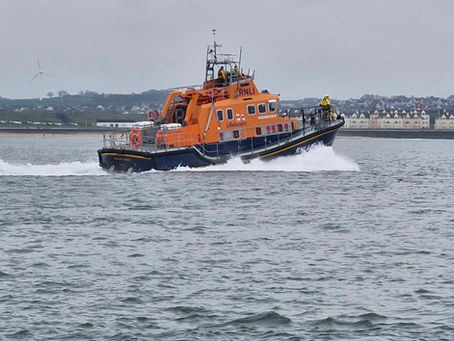 Lifeboat at sea