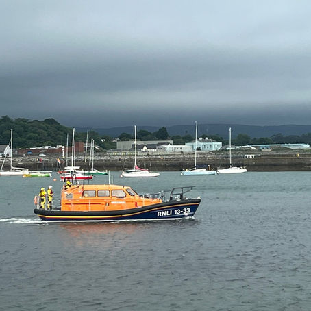 RNLI lifeboat at sea