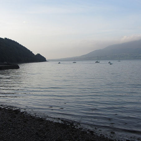 Carlingford Lough, on the border between County Louth and County Down, where rescue services responded to a fishing vessel sinking on Tuesday.