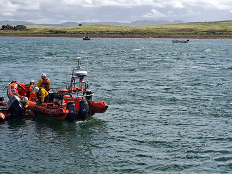 Sligo Bay RNLI crew aboard the Sheila and Dennis Tongue during a recent callout. The lifeboat responded to three incidents over four days, helping vessels in difficulty return safely to shore.