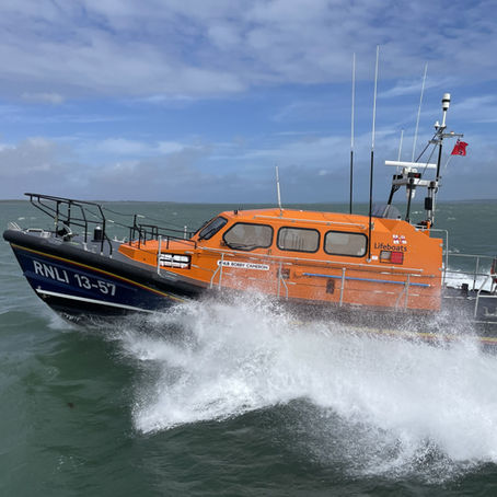 Kilkeel RNLI's new Shannon Bobby Cameron at sea