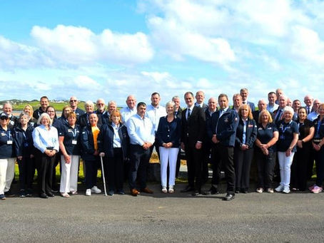 President Catherine Connolly with the crew of Achill Island RNLI