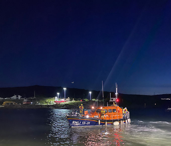 Clogherhead all-weather lifeboat. Photo Credit:: RNLI/Fiona Lynch