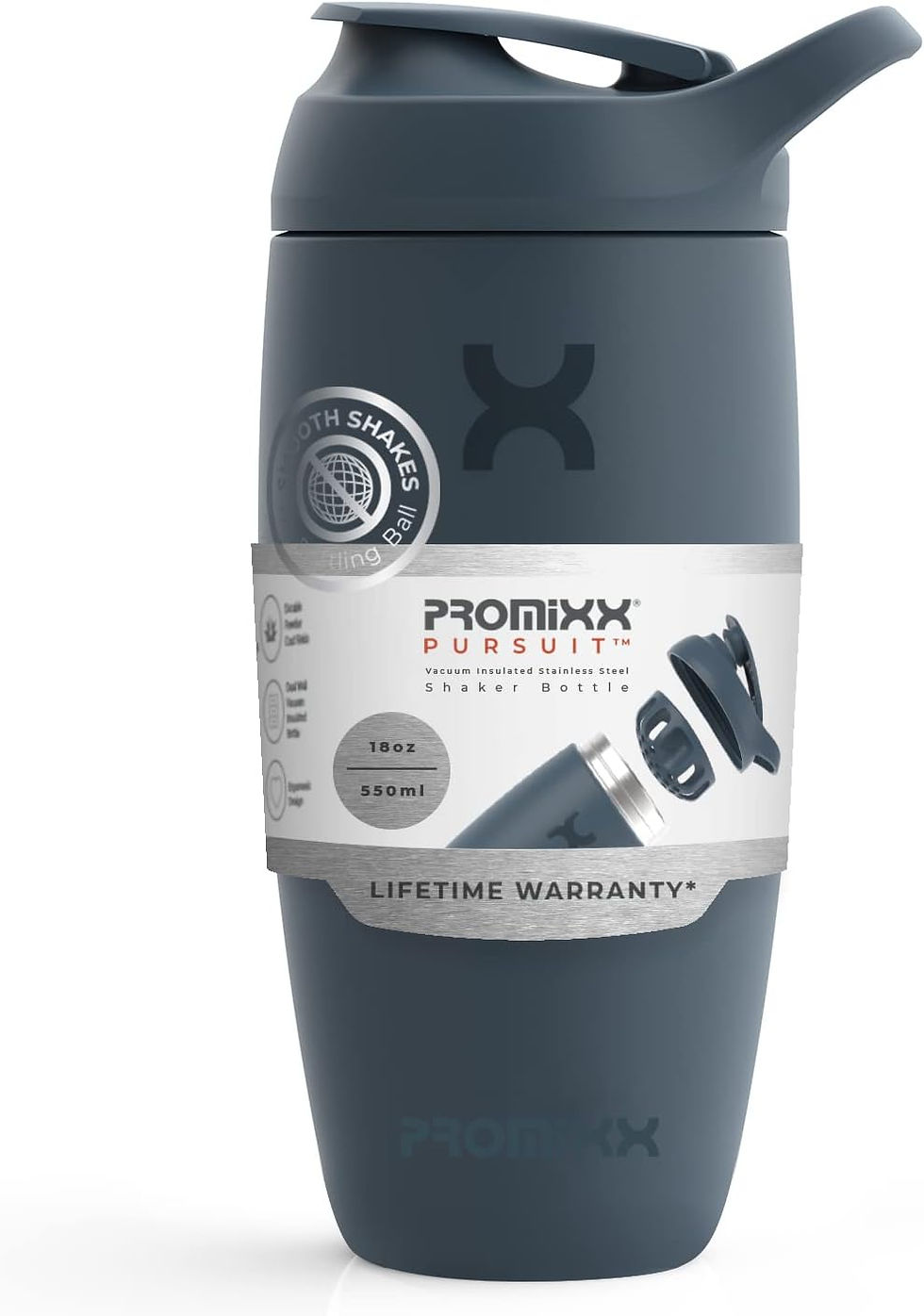 Miniatura: Promixx Botella de coctelera – Copa de proteína premium para batidos supleme