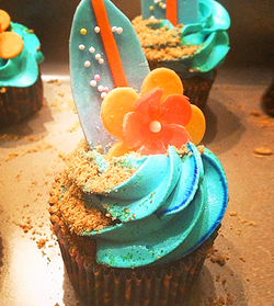 Surfs Up Cupcake