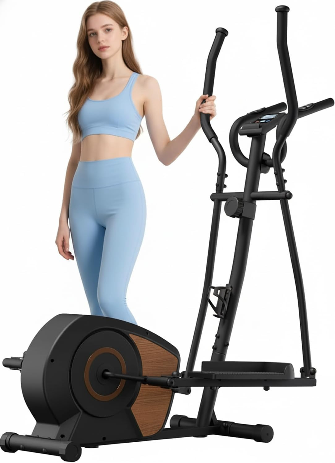 Cross Trainer for Home Use, Aeriflo S100 Magnetic Elliptical Machine with Blueto