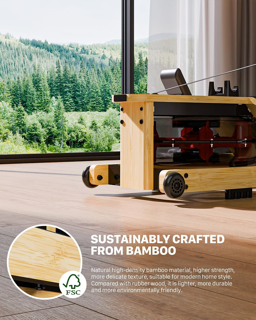 Thumbnail: Water Rowing Machine for Home, Intensive Rowing Experience