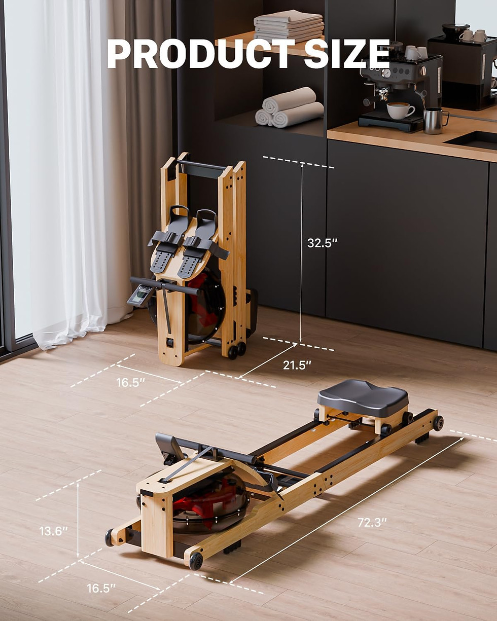 Thumbnail: Water Rowing Machine for Home, Intensive Rowing Experience