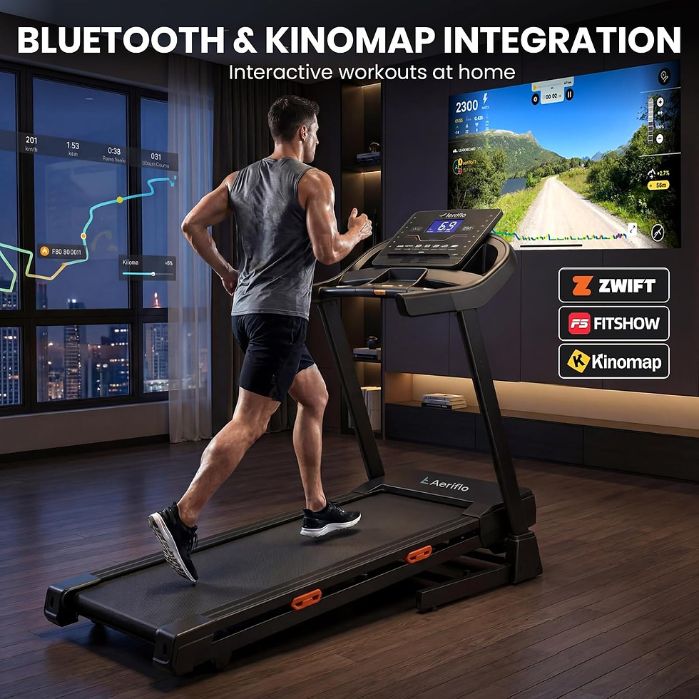 Thumbnail: Laufband für Zuhause, Aeriflo T500 Profi Laufband mit 20 km/h & 20% Elektrische