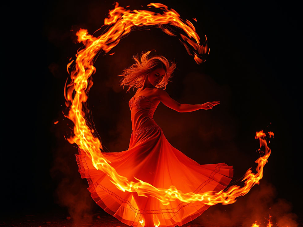Danseuse du feu envoûtante - Clara free Spirit