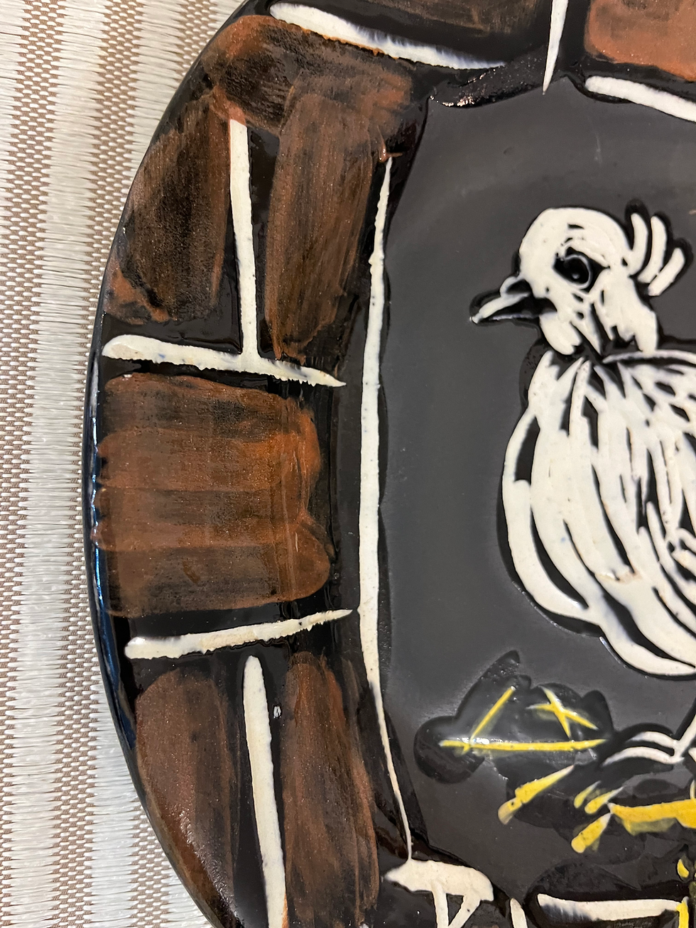 Miniature : Assiette "Colombe Mate", Pablo Picasso Madoura, édition Madoura, 1948