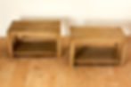 Paire de tables basses, en bois laqué, circa 1970, France