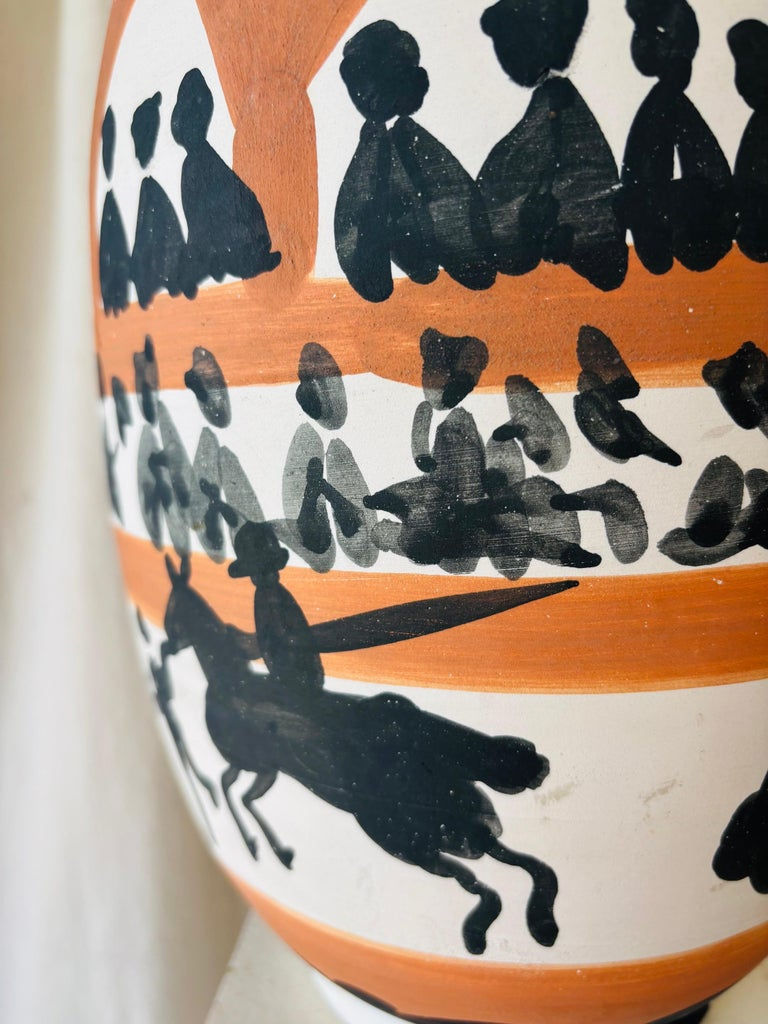 Miniature : Pablo Picasso, Arène, 1958, Vase tourné, edition Madoura.