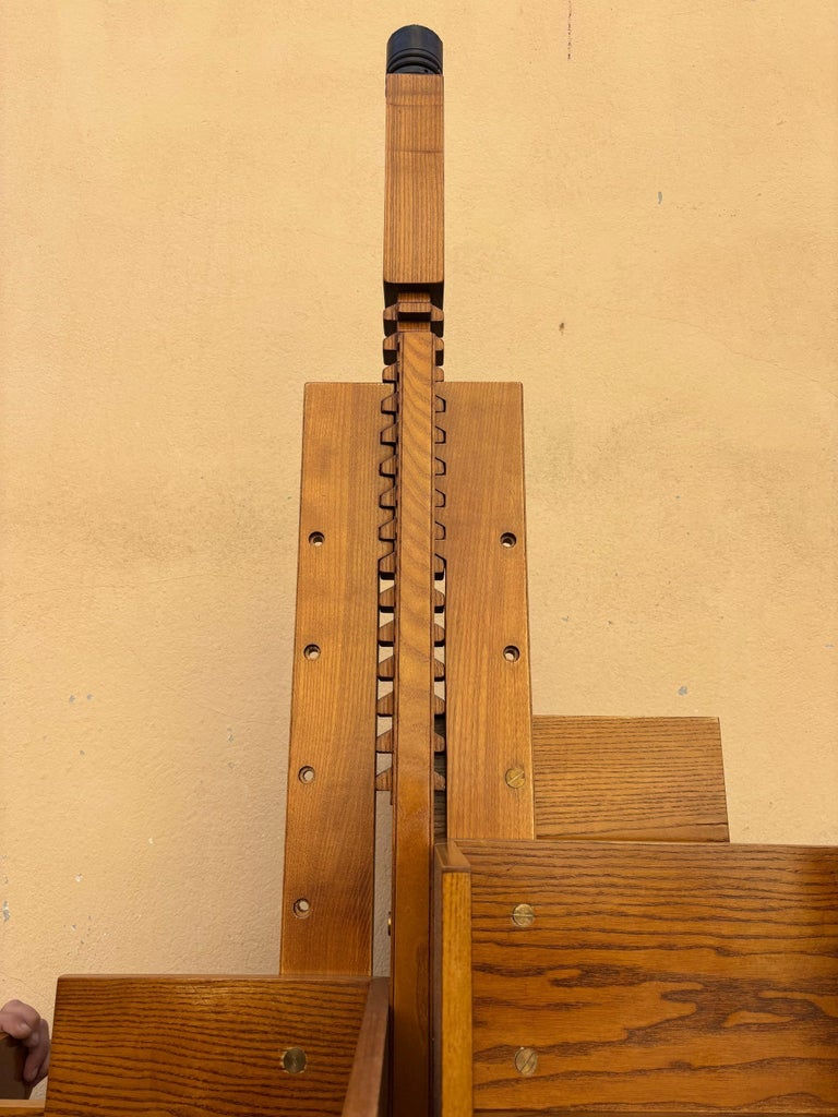 Gianfranco Frattini (1926-2004), superbe bibliothèque à tiroirs réglables