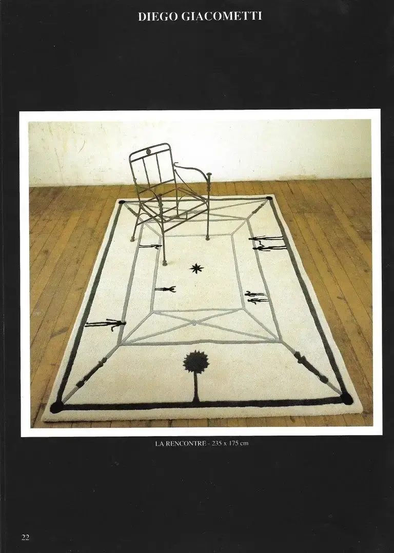 Miniature : D'après Diego Giacometti, Tapis "La Rencontre", vers 1984, France