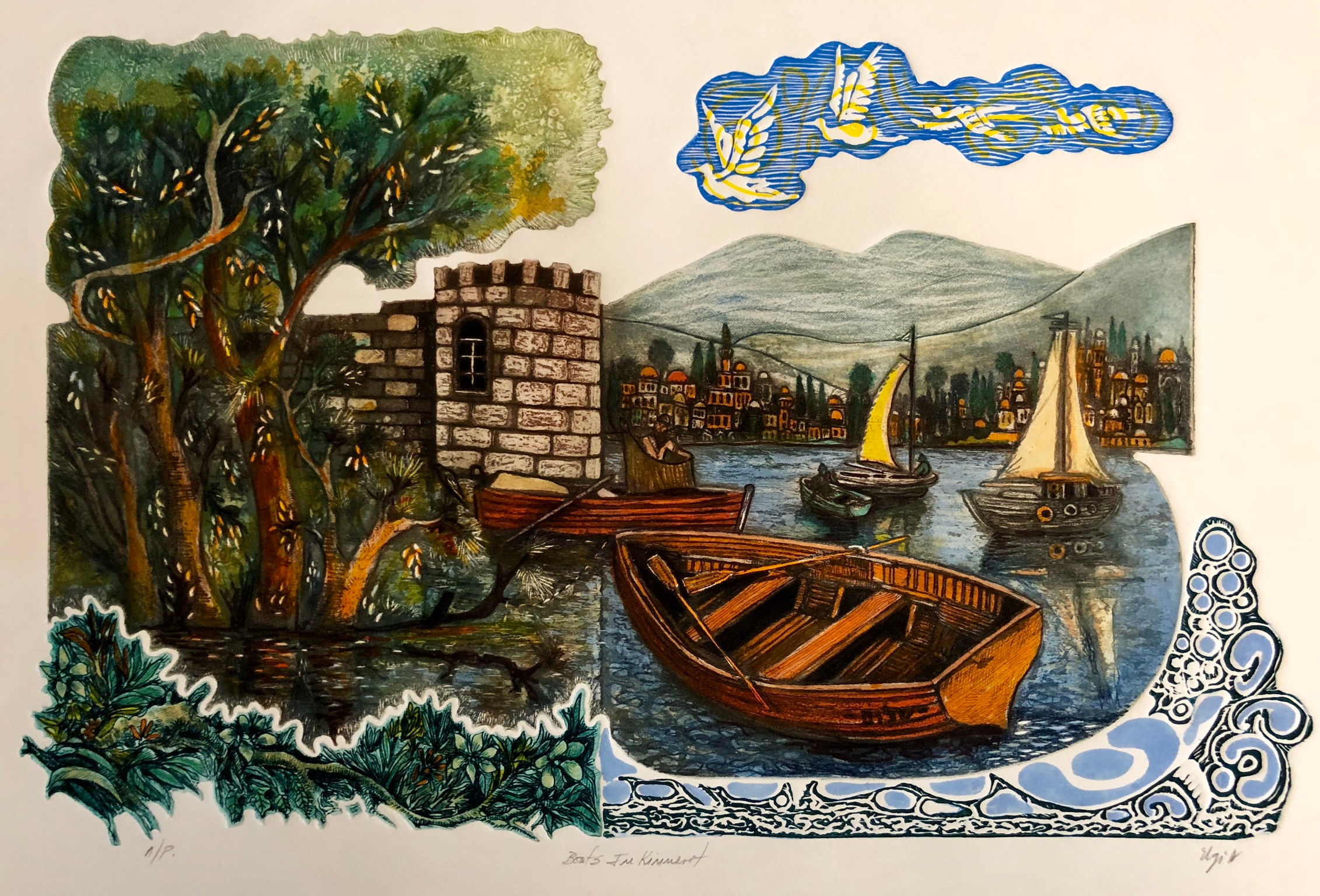 Boats in Kinneret