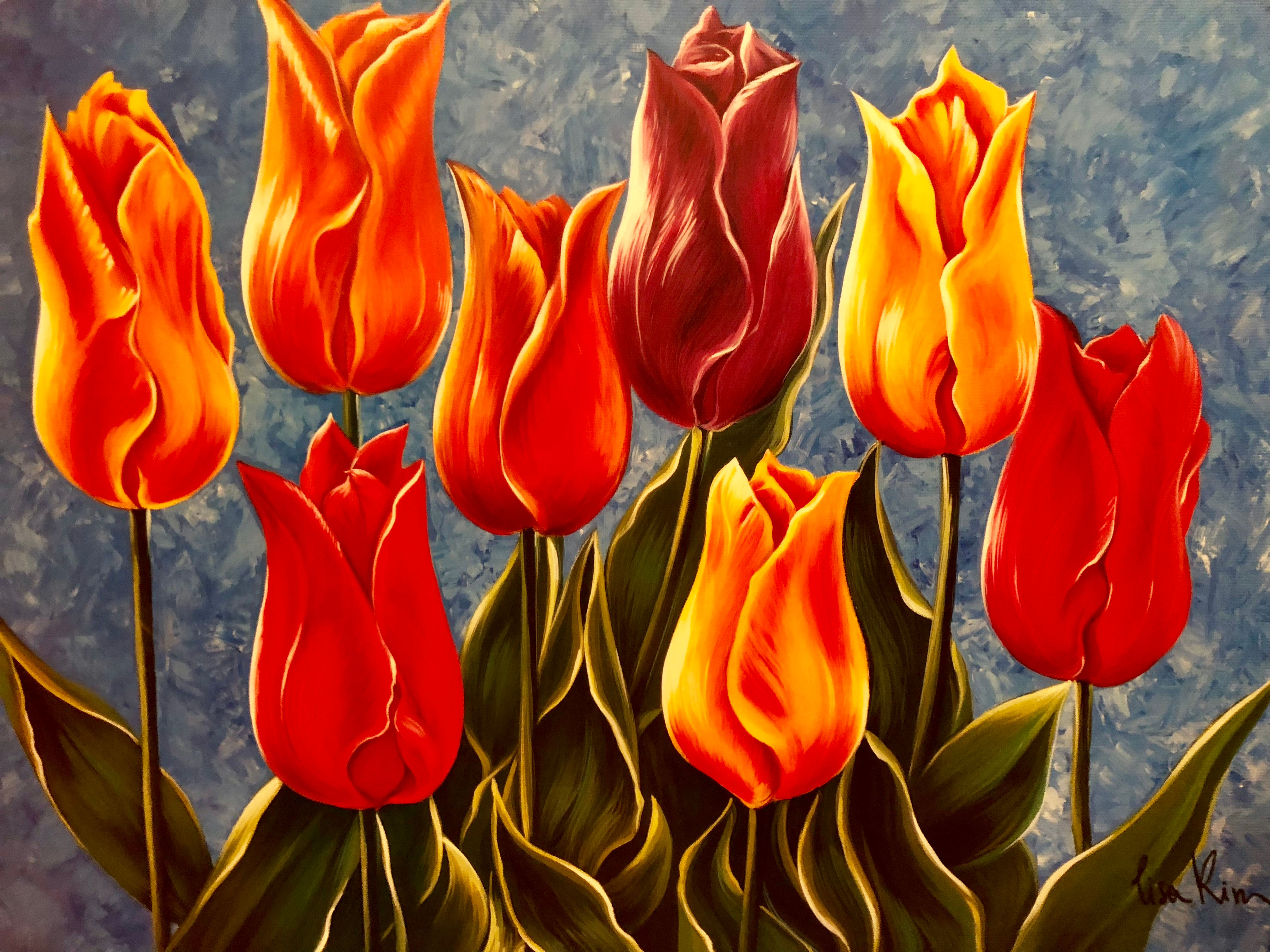 Eight Tulips