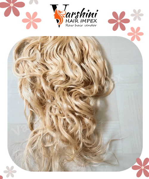 Thumbnail: #613 Blonde Indian Remy hair Extensions