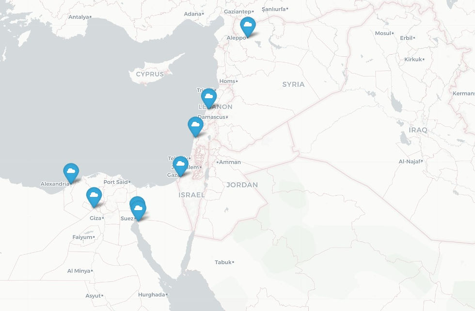 MERRA Refugee Camps in the Middle East